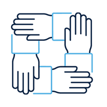 Hands overlapping representing PS&D's respect of differences. We create teams that are diverse and inclusive.