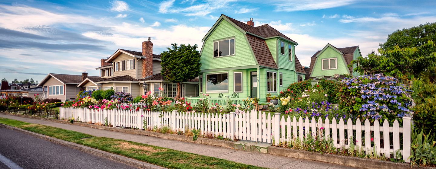 Homes in Edmonds, Washington.