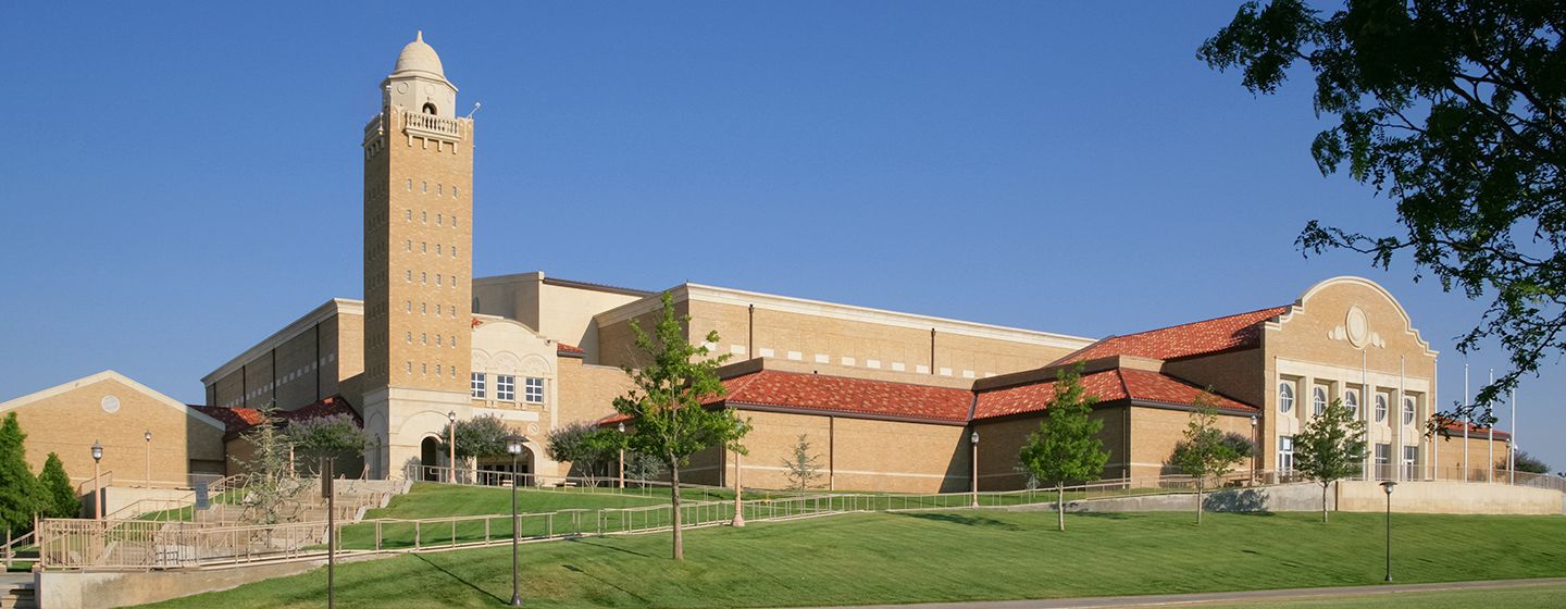 Historical landmark building in Lubbock, Texas.