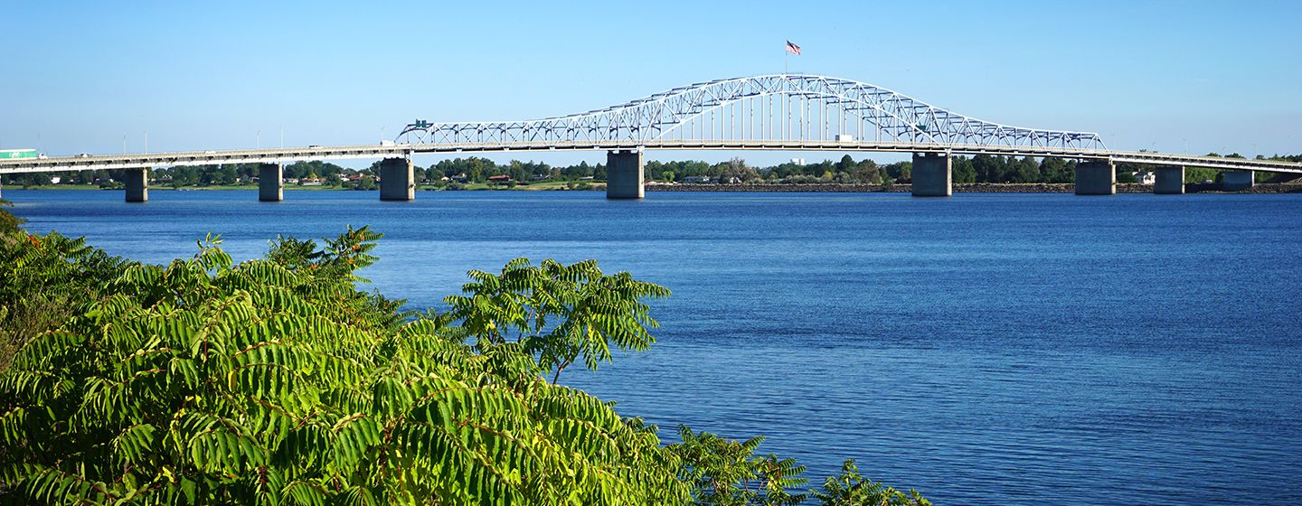 Water Follies River and bridge in Washington.