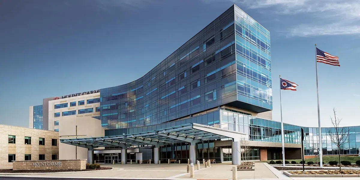 PS&D partner hospital building for Mount Carmel Health System in Columbus, OH.