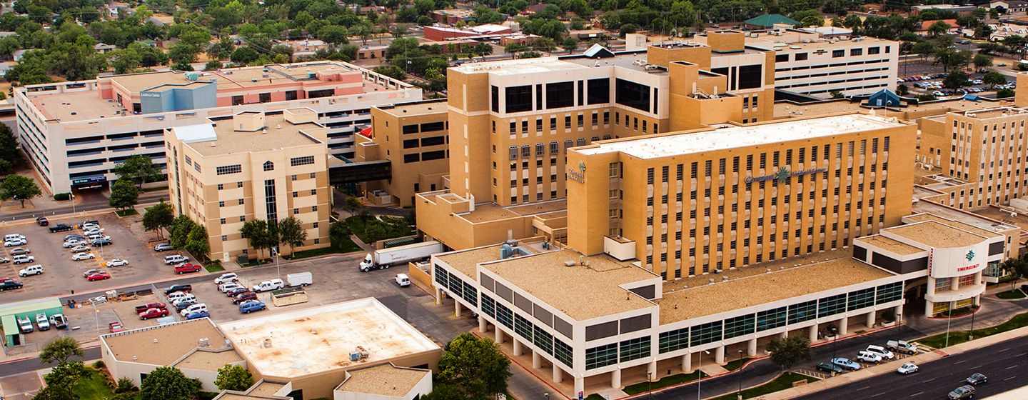 PS&D partner's hospital, an exterior view of Covenant Medical Center in Lubbock, Texas.