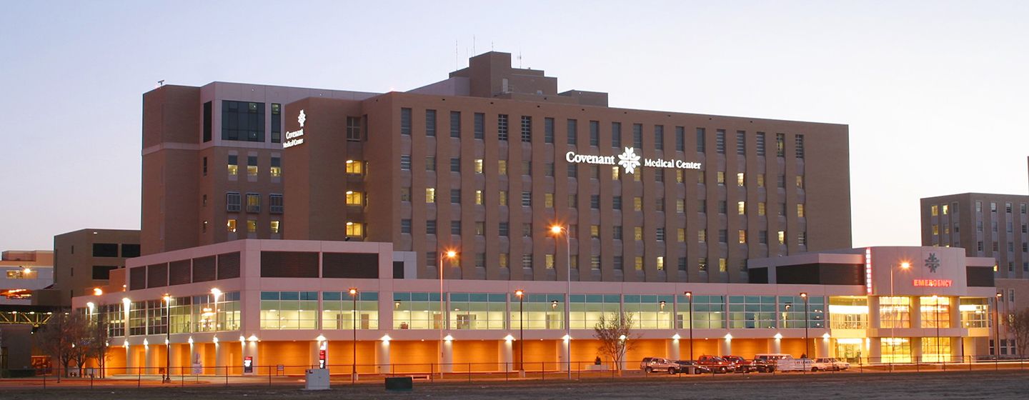 PS&D partner's hospital, an exterior view of Covenant Medical Center in Lubbock, Texas.