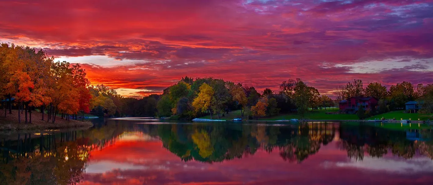 Illinois at dusk