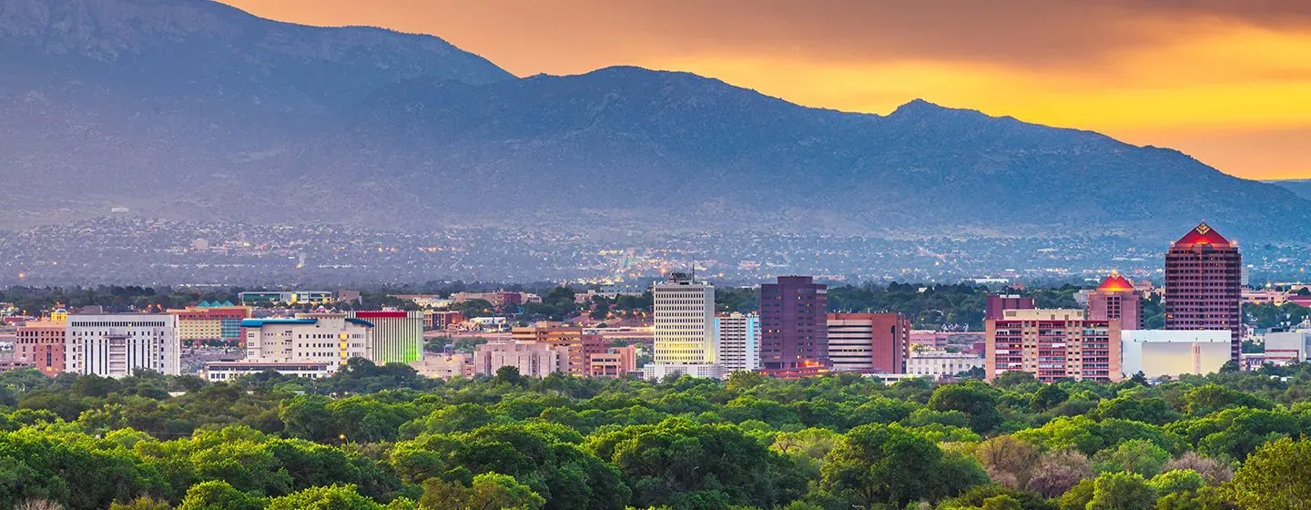 Downtown skyline in the state of Mexico.