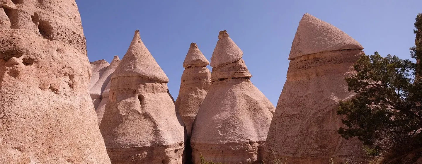 Kasha-Katuwe Tent Rocks National Monument in New Mexico.