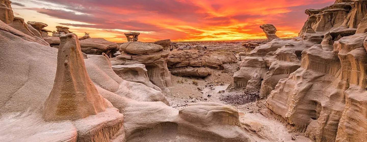 Kasha-Katuwe Tent Rocks National Monument in New Mexico.